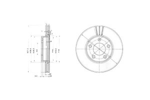 Tarcze Hamulcowe 2szt Mazda 3 5 1.3-2.2d 10.03- De
