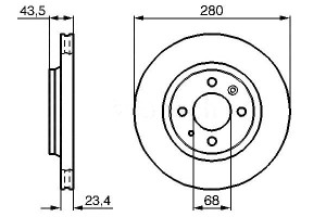 Tarcze Hamulcowe 2szt. Saab 900 I 9000 2.0/2.1 09.