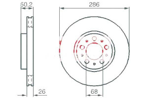 Tarcze Hamulcowe 2szt Volvo S60 00-09 Koła 15 Kamo