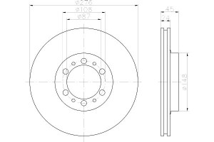 Tarcze Hamulcowe Mintex Mb618716 Mb928697 Dsk2024