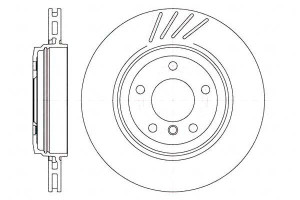 Tarcze Hamulcowe 2szt 320x22 V 5-otw Bmw 3 E46 325