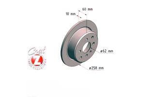 Tarcze Hamulcowe 2szt Bmw 3 E30 82-91 Tył Zimmerma
