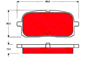 Klocki Hamulcowe Toyota Paseo 1.5 08.95-06.99 Trw