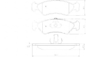 Klocki Hamulcowe Ford Ka 96-00 A.b.s.