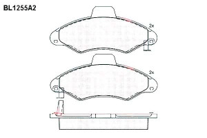 Klocki Hamulcowe Ford Escort 18mm Wva23300 Kpl Fte