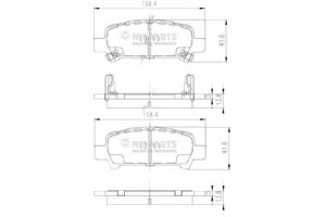Klocki Hamulcowe Subaru Forester (sf) 2.0 Nipparts