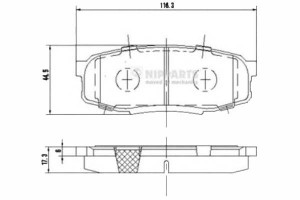 Klocki Hamulcowe Toyota Land Cruiser V8 4.5 D V8 N