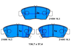 Klocki Hamulcowe Honda Przód Civic Crx 1,3-1,7 91-