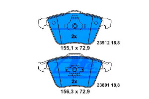 Klocki Hamulcowe Volvo Przód C70 S40 V40 V50 04- A