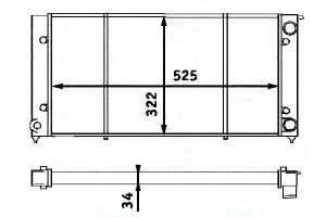 Chłodnica Vw Golf2 1,6 Behr Hella