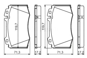 Klocki Hamulcowe Mercedes Przód W203 W211 W220 R23
