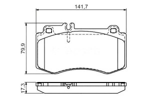 Klocki Hamulcowe Mercedes Przód W212 09- Bosch