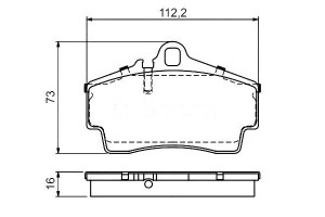 Klocki Hamulcowe Porsche Tył 911 Boxster Cayman 96