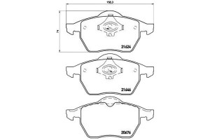 Klocki Hamulcowe Audi A4 Vw Passat 96- Brembo