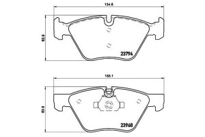 Klocki Hamulcowe Bmw 3 E90 05-10 Brembo