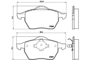 Klocki Hamulcowe Ford/seat/vw Sharan 95-00 Brembo