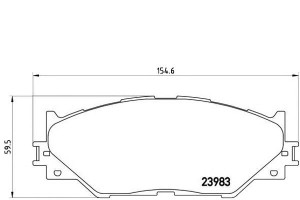 Klocki Hamulcowe Lexus Is220d 05- Brembo