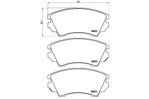 Klocki Hamulcowe Opel Insignia 08- Brembo