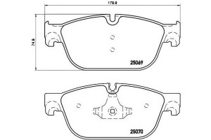 Klocki Hamulcowe Peugeot 508 10- Przód Brembo