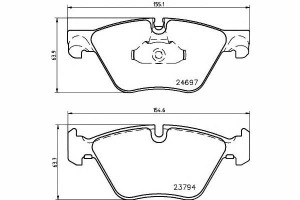 Klocki Hamulcowe Bmw Przód F10 F11 520-535 10- Tex
