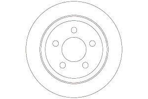 Tarcze Hamulcowe 2szt Jeep Tył Cherokee 01-08 Trw