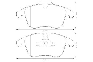 Klocki Hamulcowe Ceramiczne Volvo S60 Ii S80 Ii V6