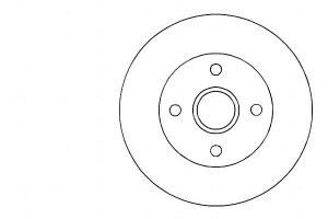 Tarcze Hamulcowe 2szt Renault Clio 91-98 Tył (+abs
