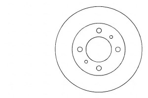 Tarcze Hamulcowe 2szt Mitsubishi Carisma 95-99 A.b