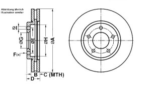 Tarcze Hamulcowe 2szt. Chrysler Voyager Iv 2.4-3.8