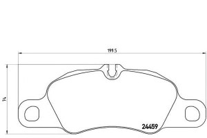 Klocki Hamulcowe Porsche 911 (997) 08- Przód Bremb