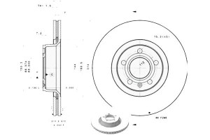 Tarcze Hamulcowe 2szt. Audi A6 2.0-2.7d 05.04-08.1