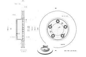 Tarcze Hamulcowe 2szt. Porsche Boxster 2.5/2.7 09.