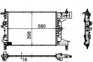 Chłodnica Silnika Behr Hella 13267652 13267650 Ol2