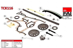 Zestaw Łańcucha Rozrządu Opel Z Kołami I Uszczelni