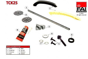 Zestaw Łańcucha Rozrządu Vw Dohc Polo 01- (z Simer