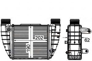 Intercooler Behr Hella 8e0145806m Aia4345 Ai4345 3