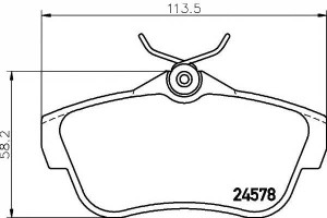 Klocki Hamulcowe Citroen Tył Jumpy 1,6-2,0 Hdi 07-