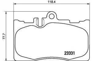 Klocki Hamulcowe Lexus Przód Ls 430 00-06 Textar