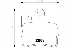 Klocki Hamulcowe Mercedes Tył W220 98- Textar