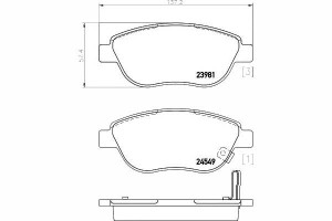 Klocki Hamulcowe Opel Przód Corsa D 1,3cdti 06- Te