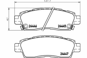 Klocki Hamulcowe Saab Tył 9-7x Textar