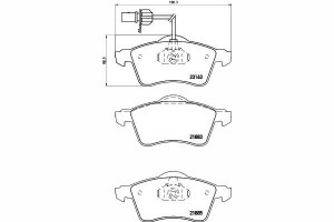 Klocki Hamulcowe Vw Przód T4 09 90 Textar