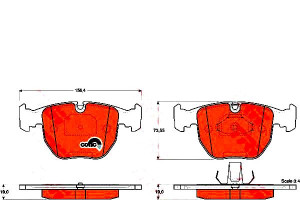 Klocki Hamulcowe Bmw Przód E39 11 95- Trw