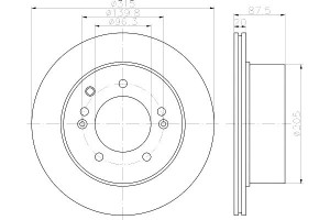 Tarcze Hamulcowe Mintex 5.84113e 305 17423 Dsk2420