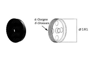 Koło Pasowe Wału Alfa Romeo 159 00- 2.4 Sasic