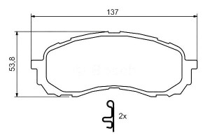 Klocki Hamulcowe Subaru Impreza 1.5/1.6 12.00-06.0