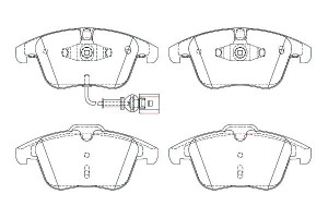 Klocki Hamulcowe Vw Przód Tiguan 07- Sharan 10- Br