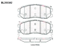 Klocki Hamulcowe Chevrolet Captiva Opel Antara 16.