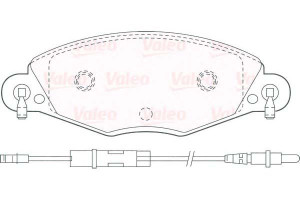 Klocki Hamulcowe Citroen Przód C5 Valeo