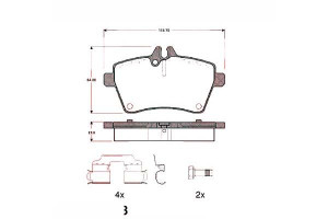 Klocki Hamulcowe Mercedes W169 A-klasa 04-12 Przód
